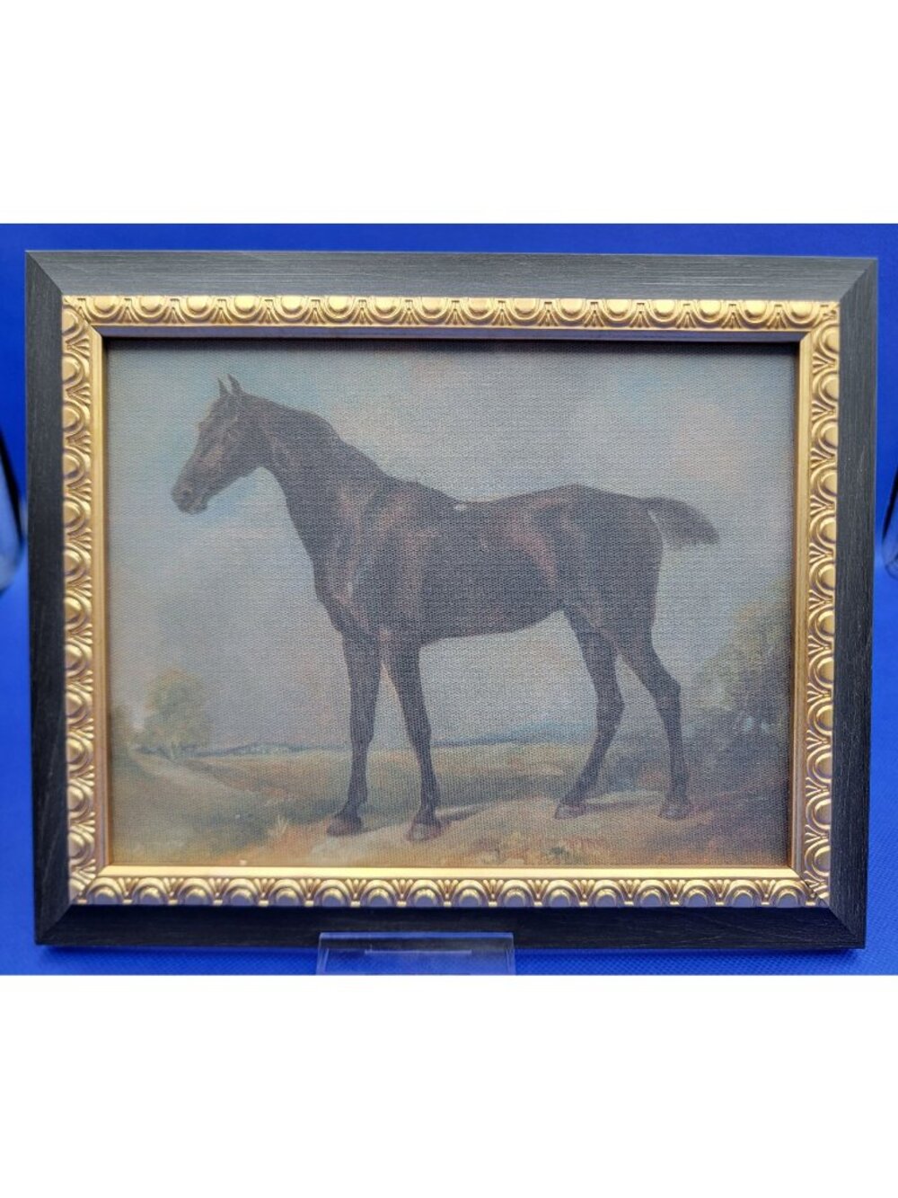 Threshold x Studio McGee 8x10 Stallion on Canvas Wall Art Gold/Brown Frame